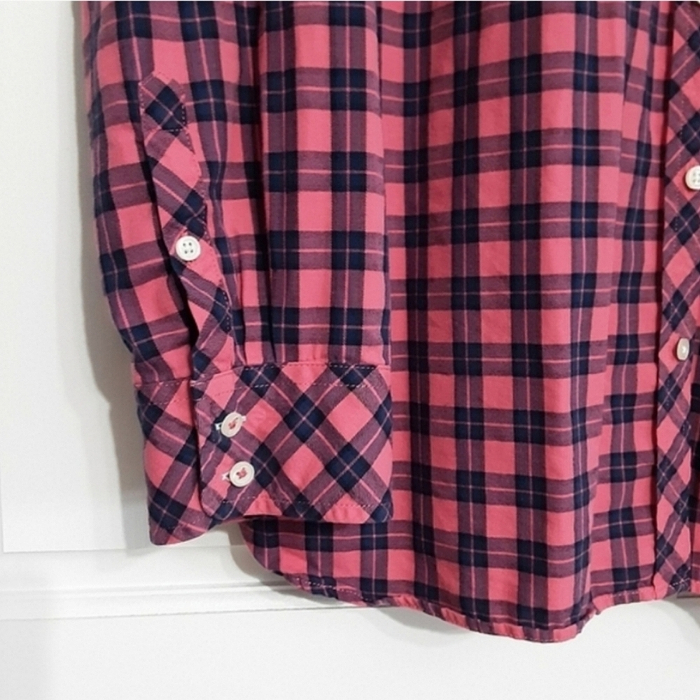 Talbots Button Up Flannel Plaid Shirt Womens XL - Picture 4 of 14